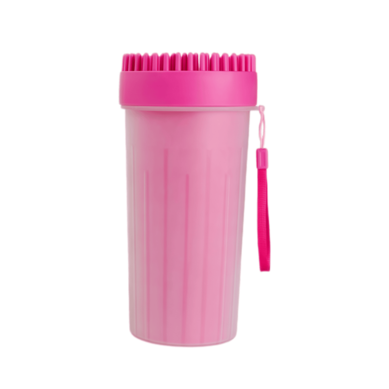 Portable Dog Paw Cleaner Cup with Soft Silicone Bristles, Manual Muddy Foot Washer for Small & Large Dogs