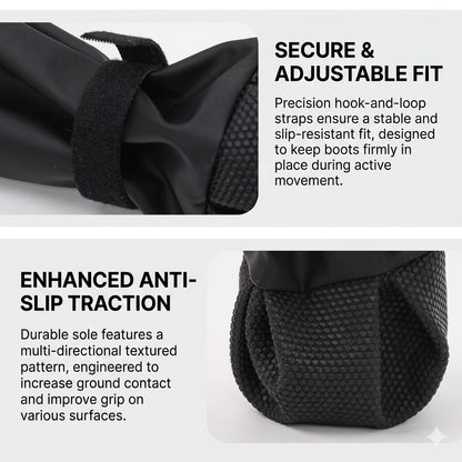 Adjustable Dog Suspender Boots - Water-Resistant Pet Leggings with Anti-Slip Paw Protection