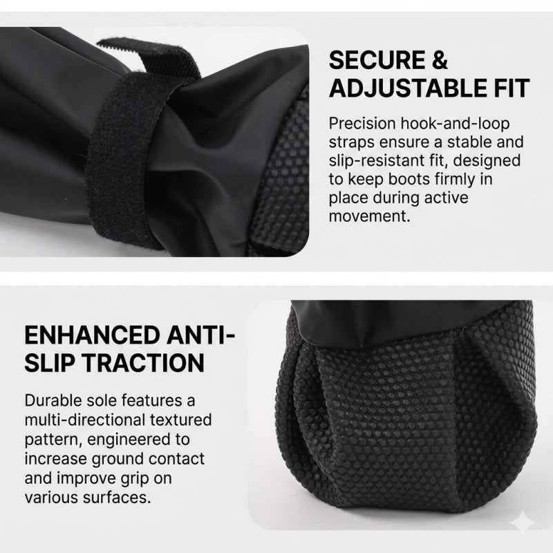 Adjustable Dog Suspender Boots - Water-Resistant Pet Leggings with Anti-Slip Paw Protection