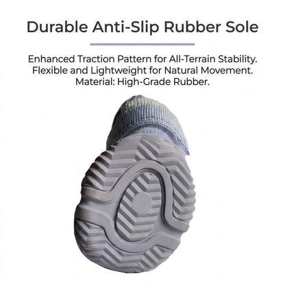 Breathable Knit Mesh Dog Boots with Anti-Slip Rubber Sole and Reflective Straps