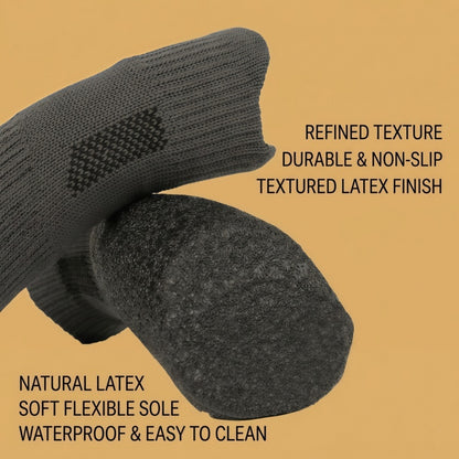 Breathable Mesh Knit Dog Socks with Anti-Slip Waterproof Latex Sole & Adjustable Strap