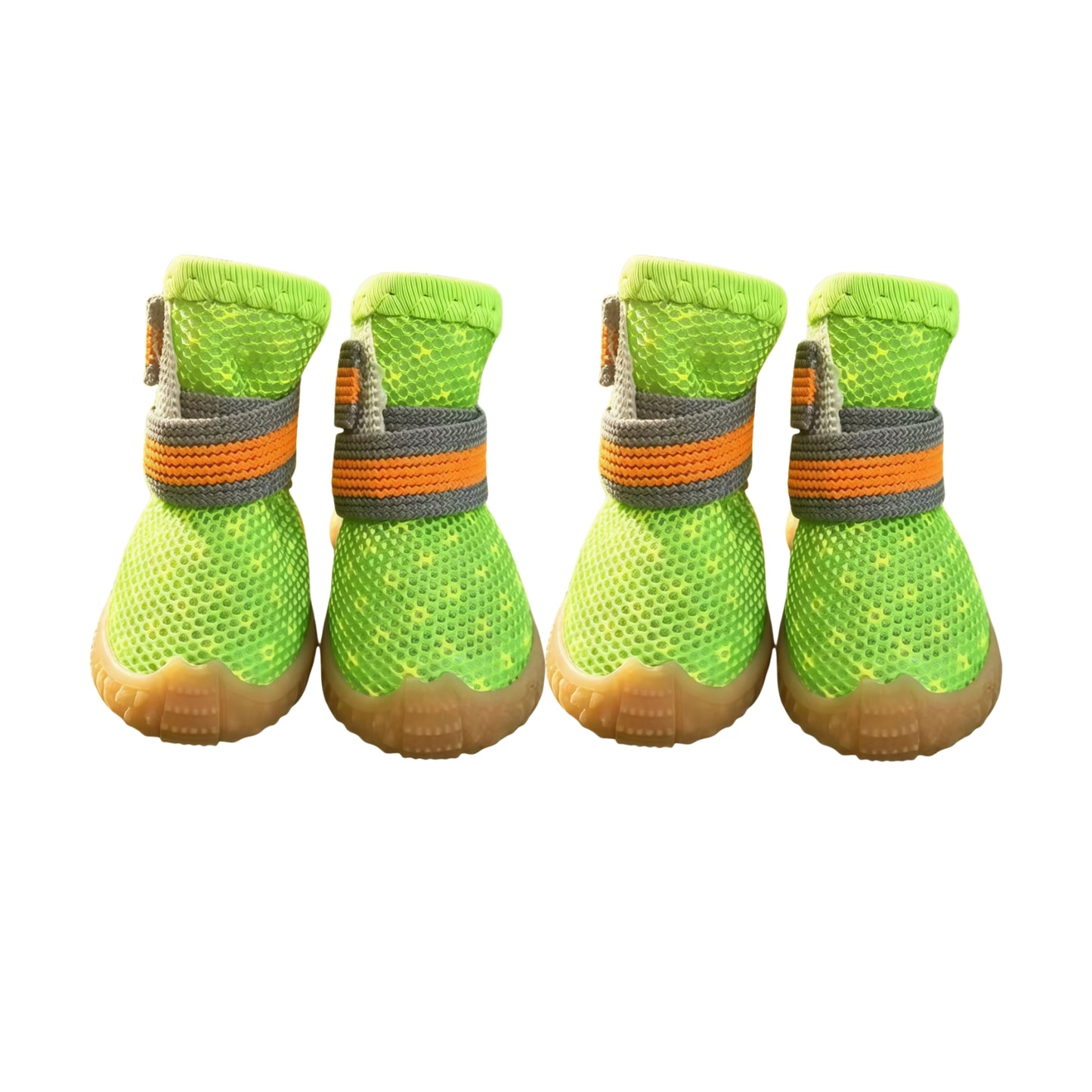 Breathable Mesh Dog Shoes with Anti-Slip TPR Sole, Adjustable Pet Sneakers for Small Dogs