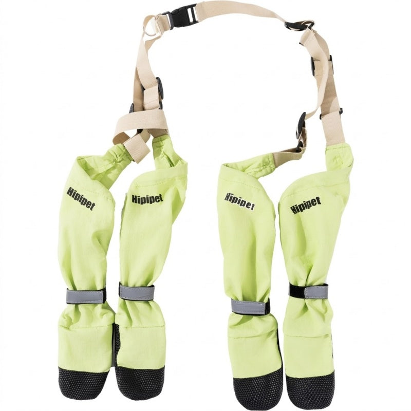 All-Terrain Dog Suspender Boots with Integrated Harness System - Waterproof, Anti-Slip Paw Protection