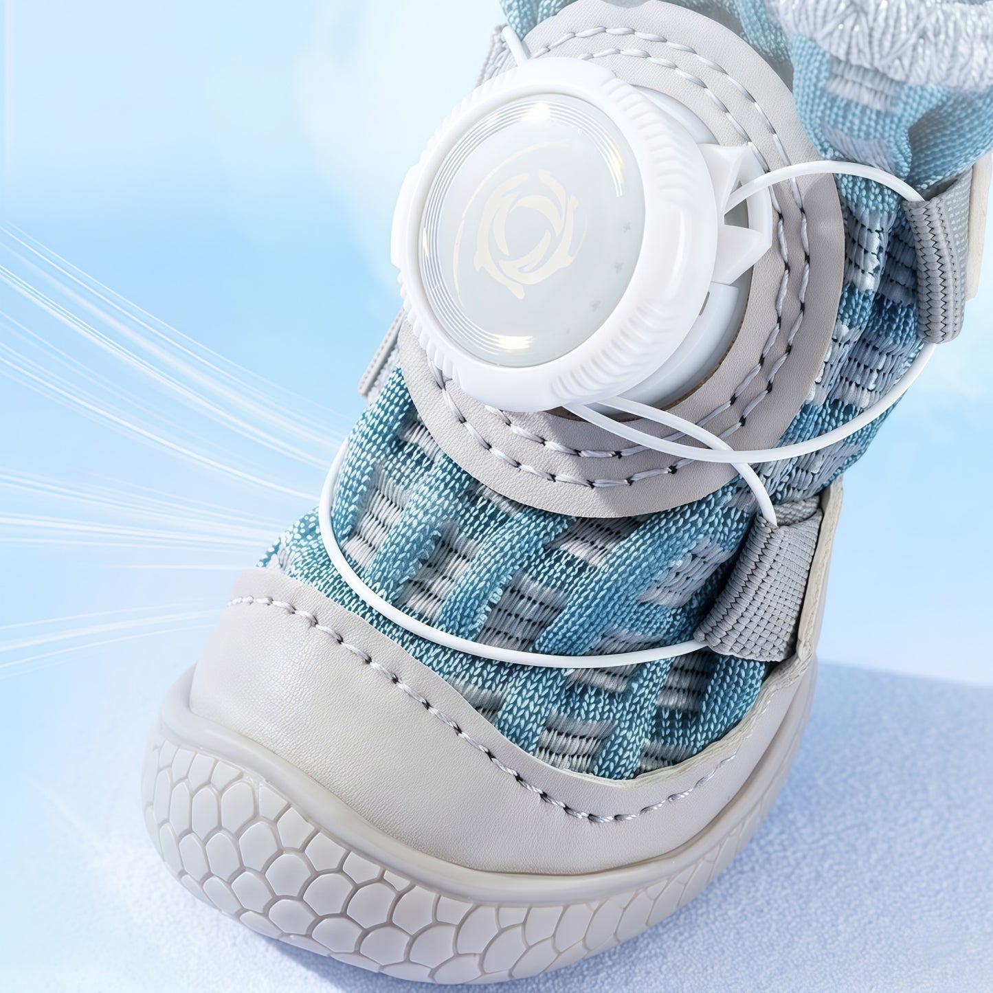 Adjustable Breathable Mesh Dog Boots with Quick-Dial Lacing and Anti-Slip Sole