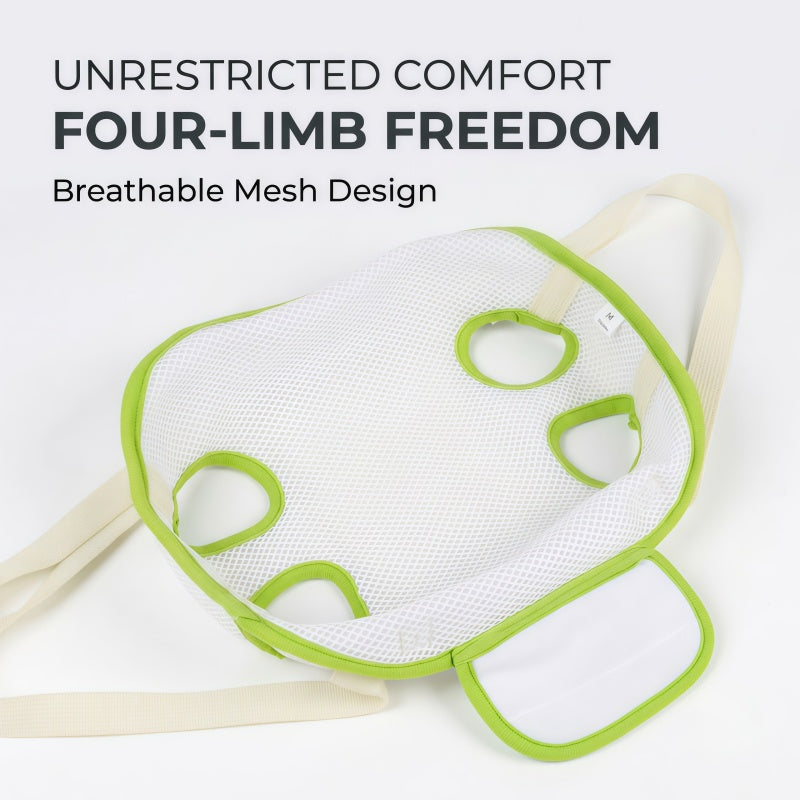 Breathable Pet Grooming Hammock Sling with Alloy Hooks & Adjustable Straps for Dogs and Cats