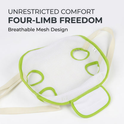 Breathable Pet Grooming Hammock Sling with Alloy Hooks & Adjustable Straps for Dogs and Cats