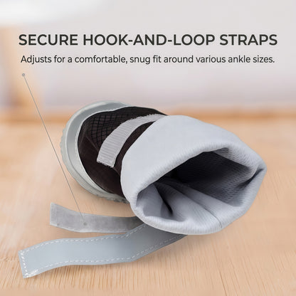 All-Weather Tall Dog Boots | Water-Resistant Anti-Slip Paw Protectors with Reflective Straps