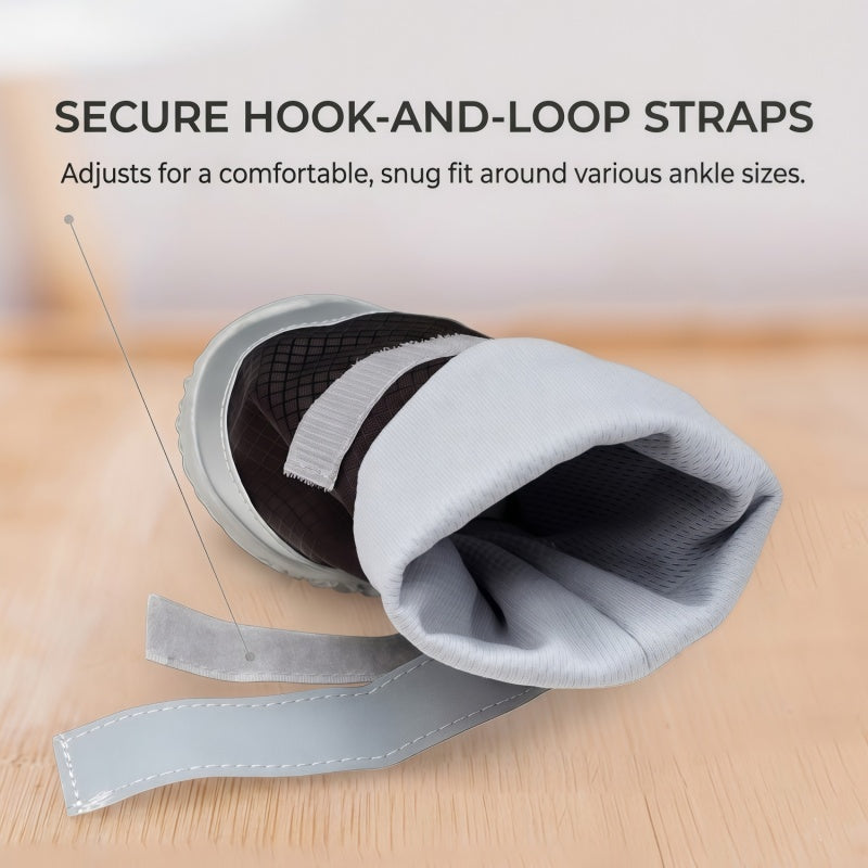 All-Weather Tall Dog Boots | Water-Resistant Anti-Slip Paw Protectors with Reflective Straps