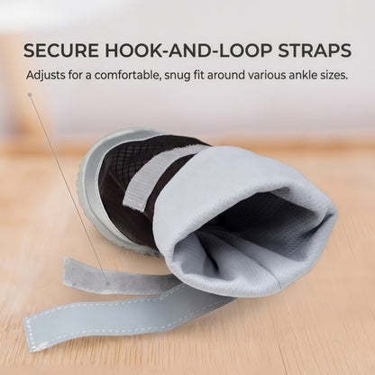 All-Weather Tall Dog Boots | Water-Resistant Anti-Slip Paw Protectors with Reflective Straps