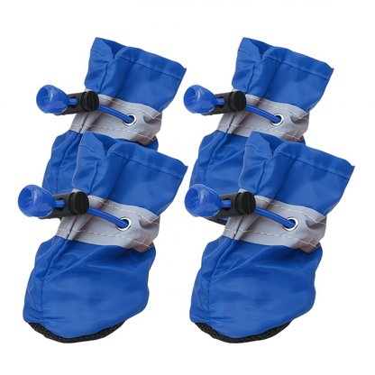 Water-Resistant Soft-Sole Dog Boots with Anti-Slip Sole and Reflective Straps