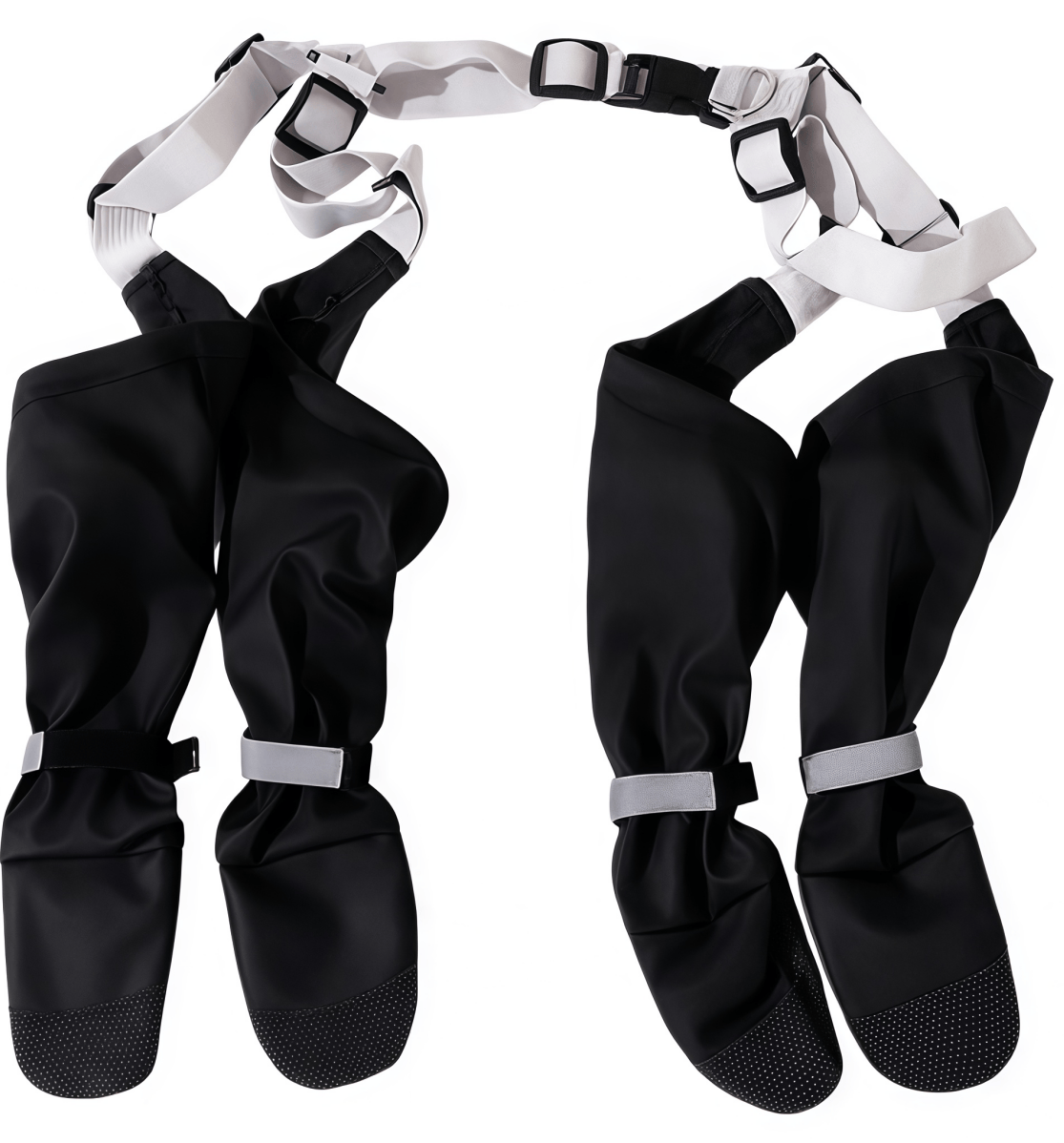 All-Terrain Dog Suspender Boots with Integrated Harness System - Waterproof, Anti-Slip Paw Protection