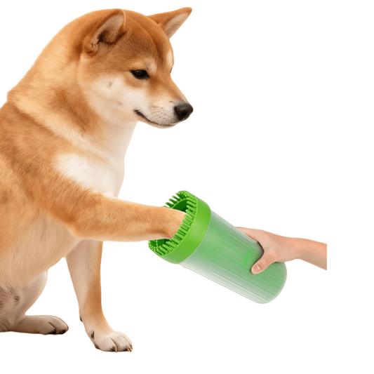 Portable Dog Paw Cleaner Cup with Soft Silicone Bristles, Manual Muddy Foot Washer for Small & Large Dogs
