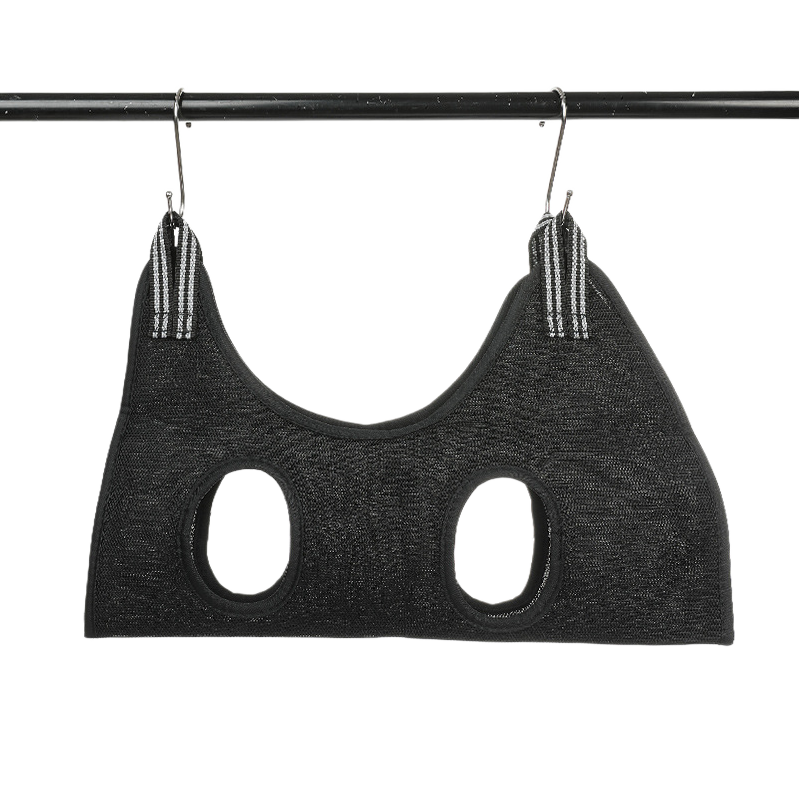 Breathable Mesh Pet Grooming Hammock Sling with Stainless Steel Hooks for Dogs & Cats - Safe Nail Trimming, Bathing, and Eye/Ear Care