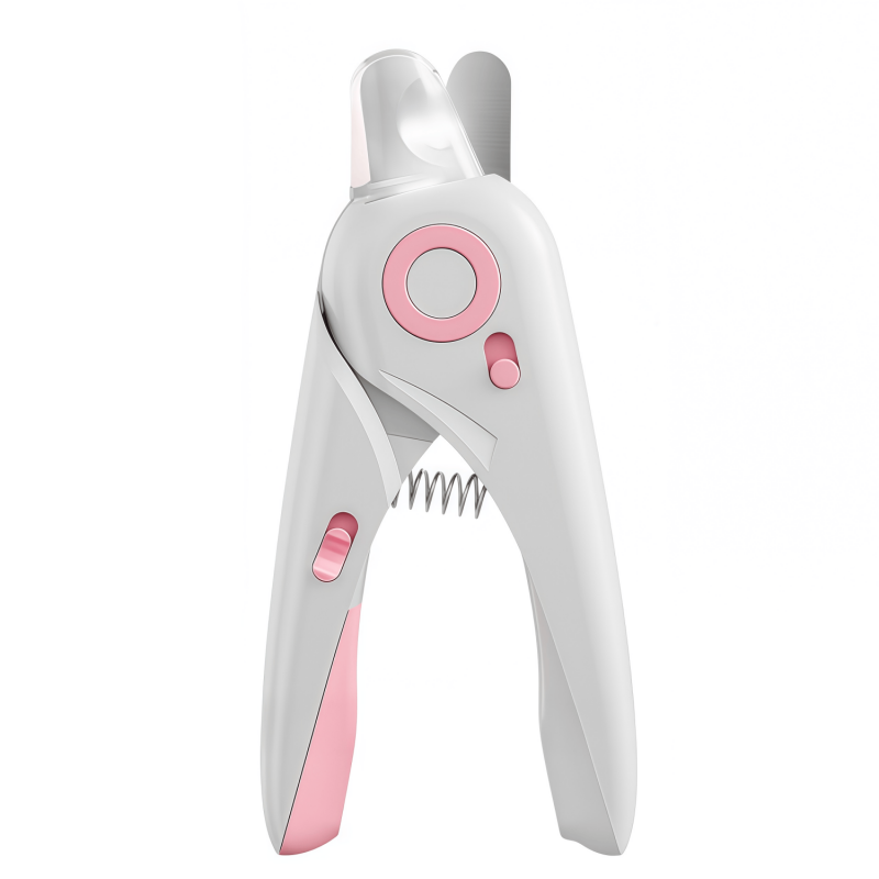 Professional Pet Nail Clipper with LED Light & Nail Catcher - Ergonomic Cat & Dog Grooming Trimmer