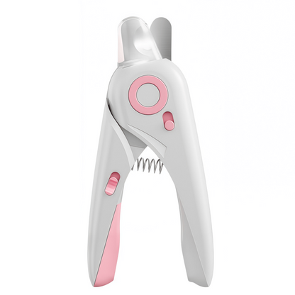 Professional Pet Nail Clipper with LED Light & Nail Catcher - Ergonomic Cat & Dog Grooming Trimmer