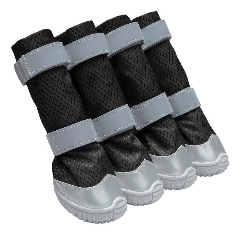 All-Weather Tall Dog Boots | Water-Resistant Anti-Slip Paw Protectors with Reflective Straps