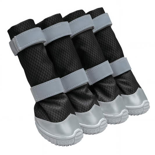All-Weather Tall Dog Boots | Water-Resistant Anti-Slip Paw Protectors with Reflective Straps