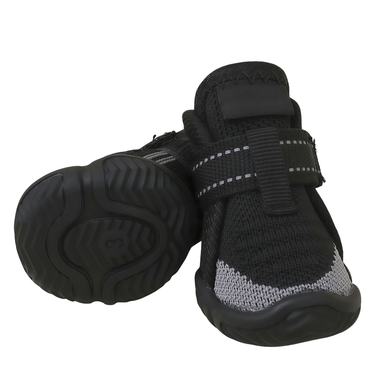 Breathable Knit Mesh Dog Boots with Anti-Slip Rubber Sole and Reflective Straps