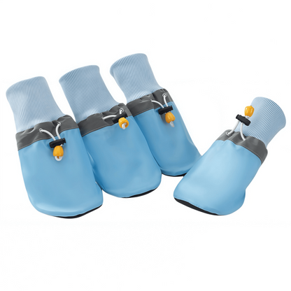 Water-Resistant Dog Boots with Anti-Slip Sole, Adjustable Drawstring Pet Paw Protectors