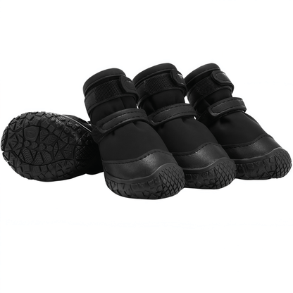 Breathable Mesh Dog Boots with Anti-Slip Sole, Reflective Straps & Zipper