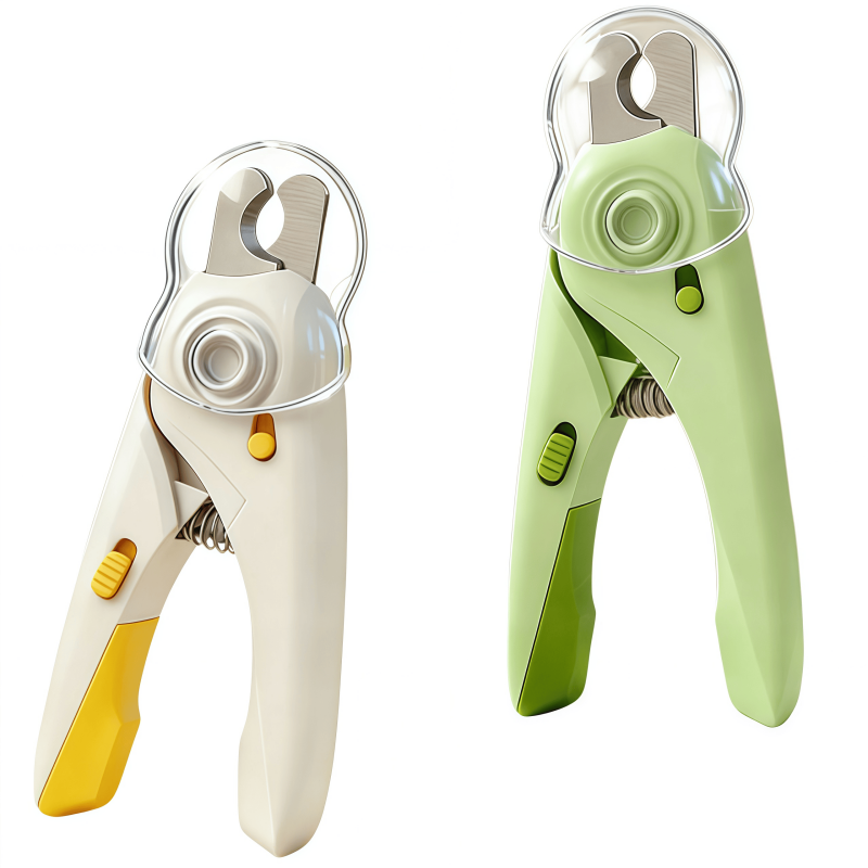Professional Pet Nail Clipper with LED Light & Nail Catcher - Ergonomic Cat & Dog Grooming Trimmer