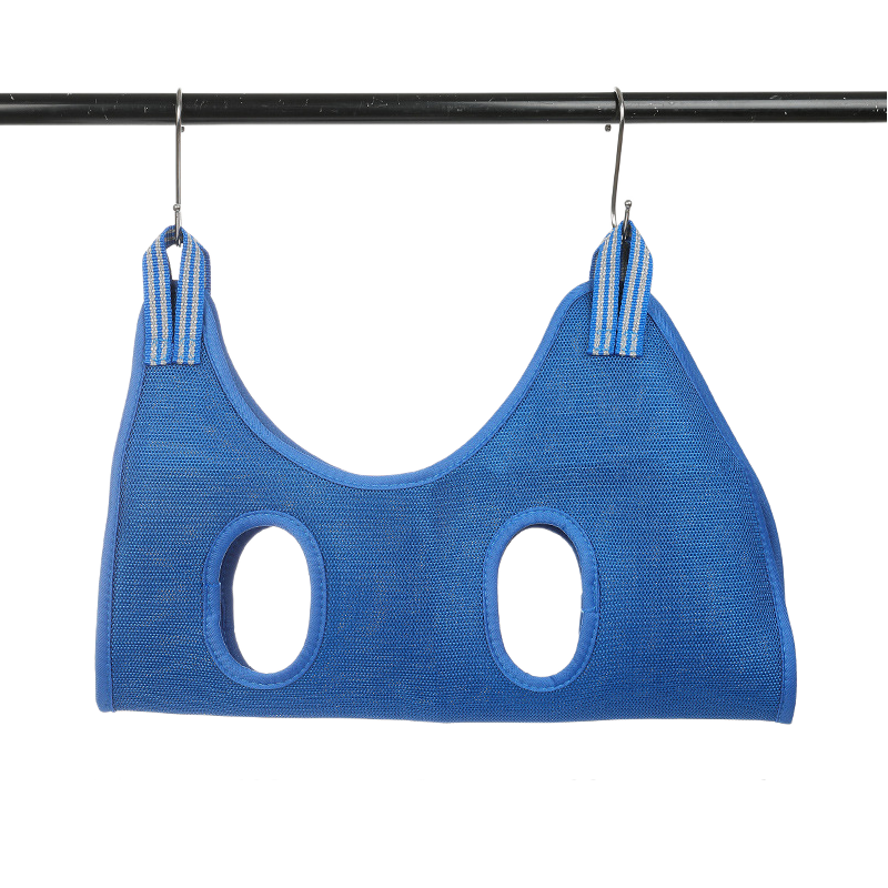 Breathable Mesh Pet Grooming Hammock Sling with Stainless Steel Hooks for Dogs & Cats - Safe Nail Trimming, Bathing, and Eye/Ear Care