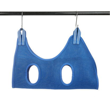 Breathable Mesh Pet Grooming Hammock Sling with Stainless Steel Hooks for Dogs & Cats - Safe Nail Trimming, Bathing, and Eye/Ear Care