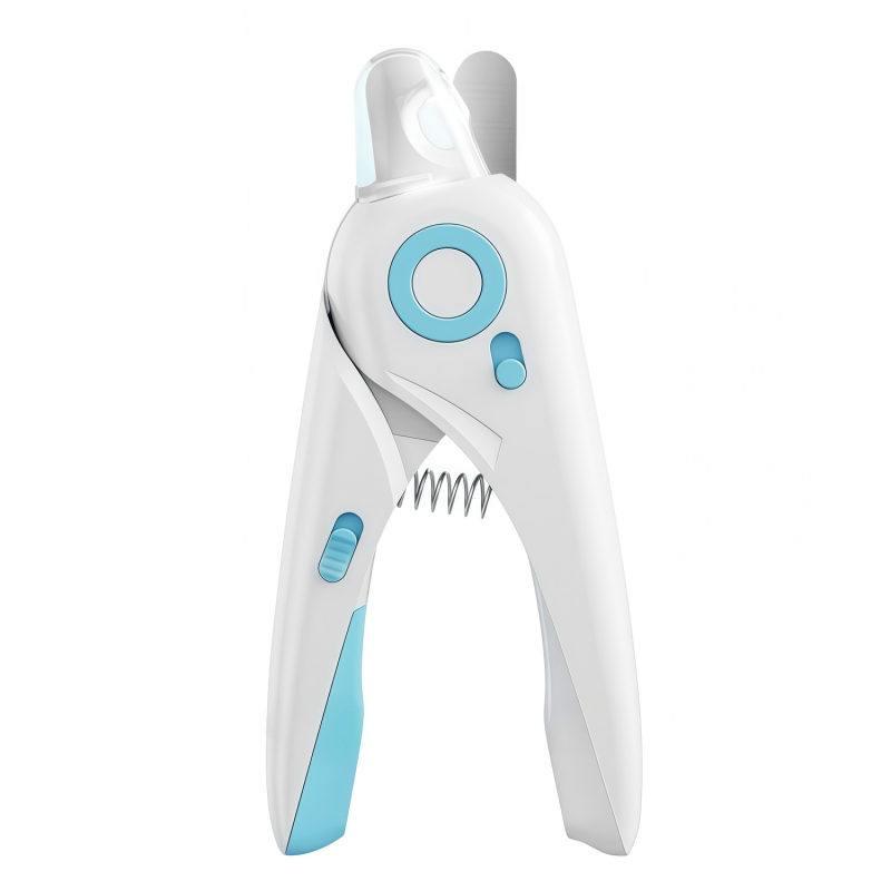 Professional Pet Nail Clipper with LED Light & Nail Catcher - Ergonomic Cat & Dog Grooming Trimmer