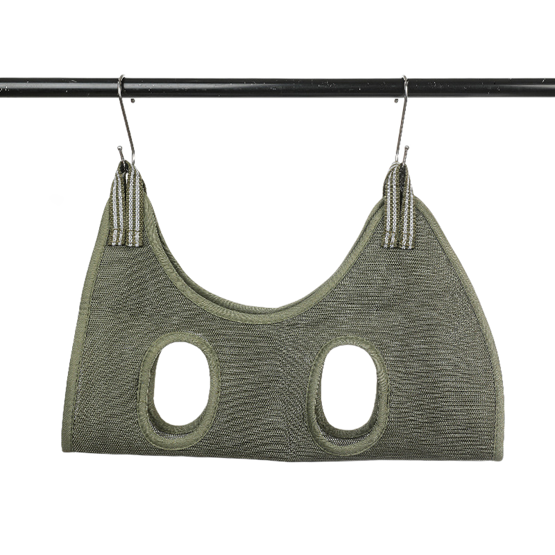 Breathable Mesh Pet Grooming Hammock Sling with Stainless Steel Hooks for Dogs & Cats - Safe Nail Trimming, Bathing, and Eye/Ear Care