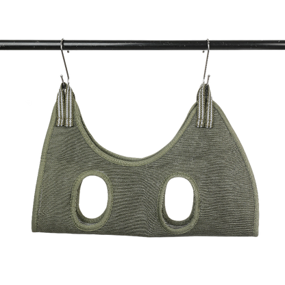 Breathable Mesh Pet Grooming Hammock Sling with Stainless Steel Hooks for Dogs & Cats - Safe Nail Trimming, Bathing, and Eye/Ear Care