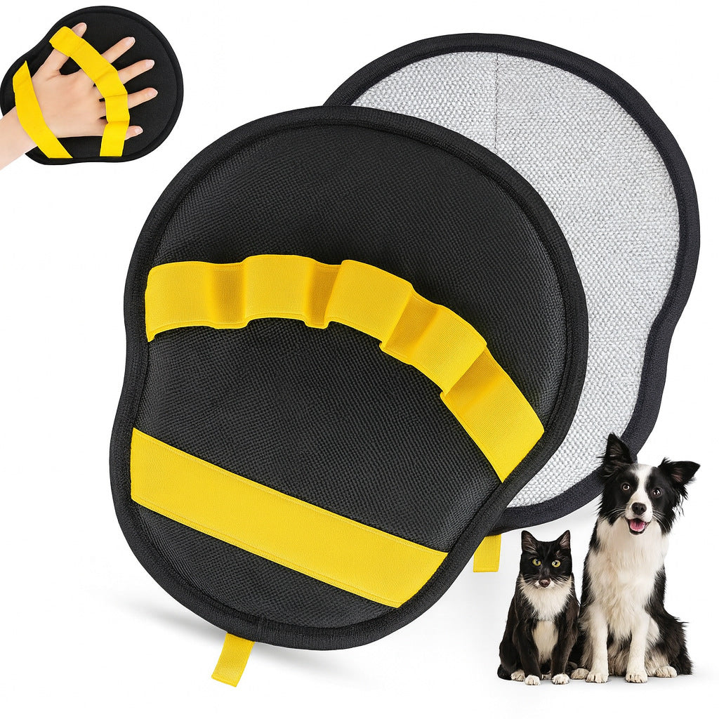 Reusable Pet Hair Remover Glove, Electrostatic Dual-Directional Fabric Lint Mitt for Couch, Furniture, Carpet, Bedding & Clothing
