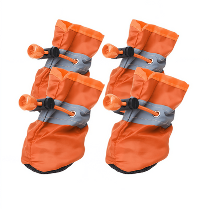 Water-Resistant Soft-Sole Dog Boots with Anti-Slip Sole and Reflective Straps