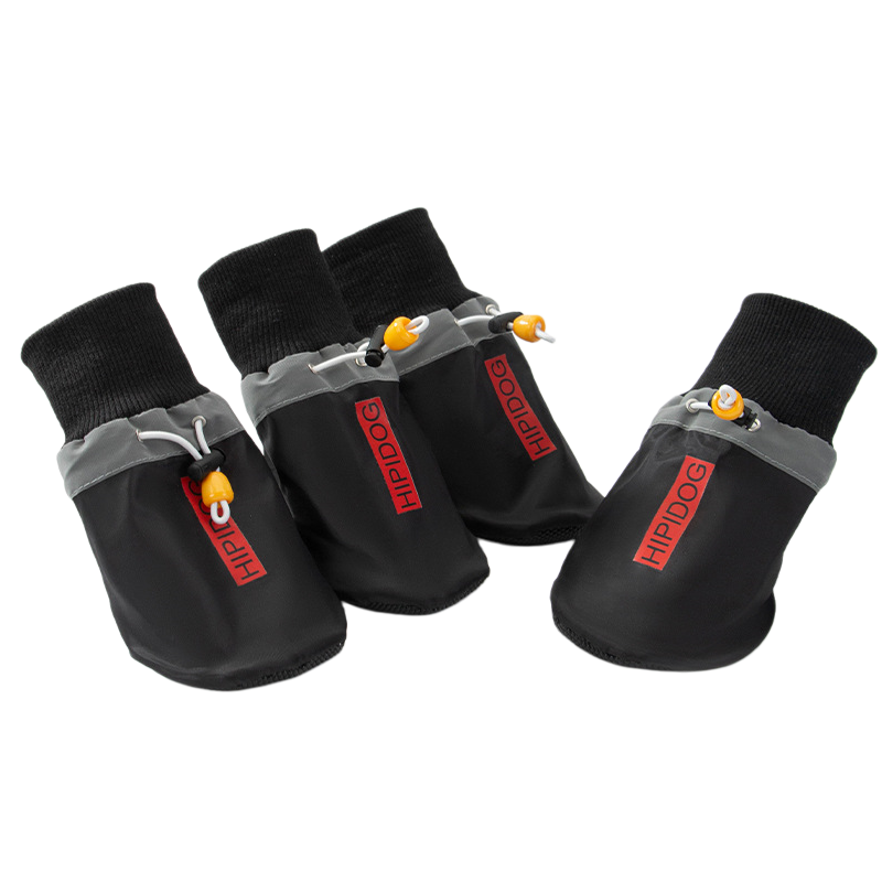 Water-Resistant Dog Boots with Anti-Slip Sole, Adjustable Drawstring Pet Paw Protectors