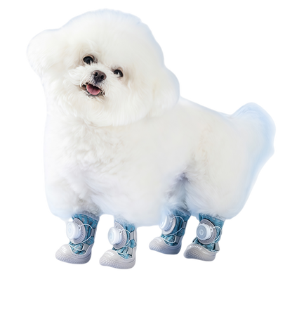 Adjustable Breathable Mesh Dog Boots with Quick-Dial Lacing and Anti-Slip Sole