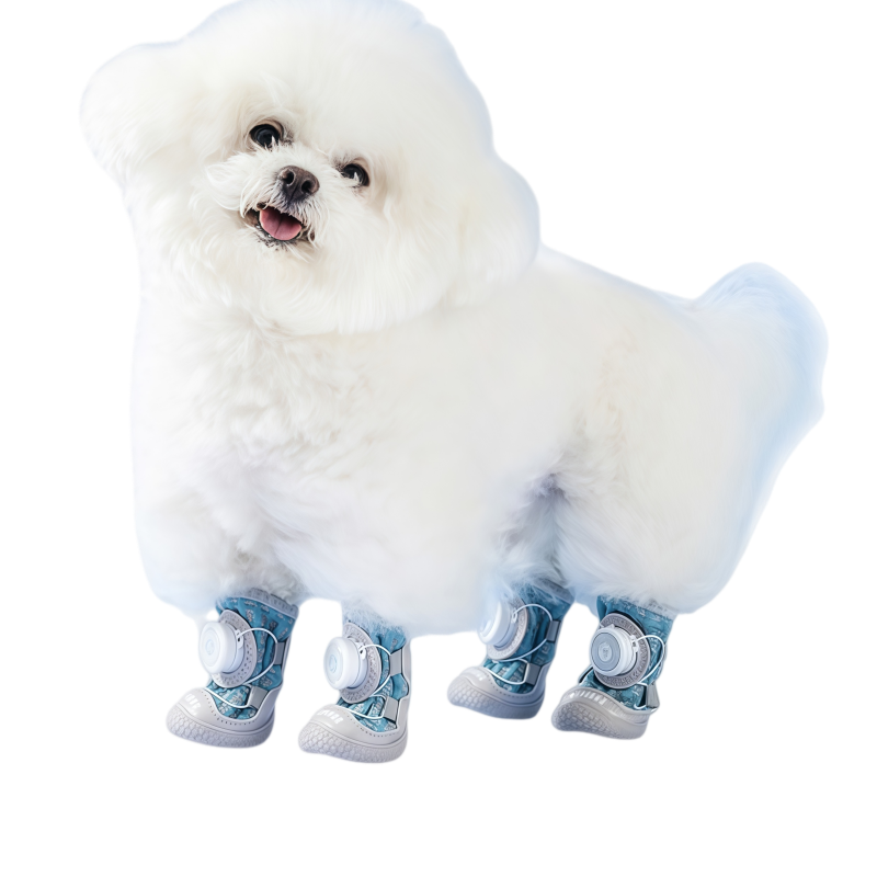 Adjustable Breathable Mesh Dog Boots with Quick-Dial Lacing and Anti-Slip Sole