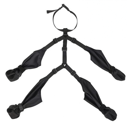 Adjustable Dog Suspender Boots with Anti-Slip Sole - Water-Resistant Pet Leggings