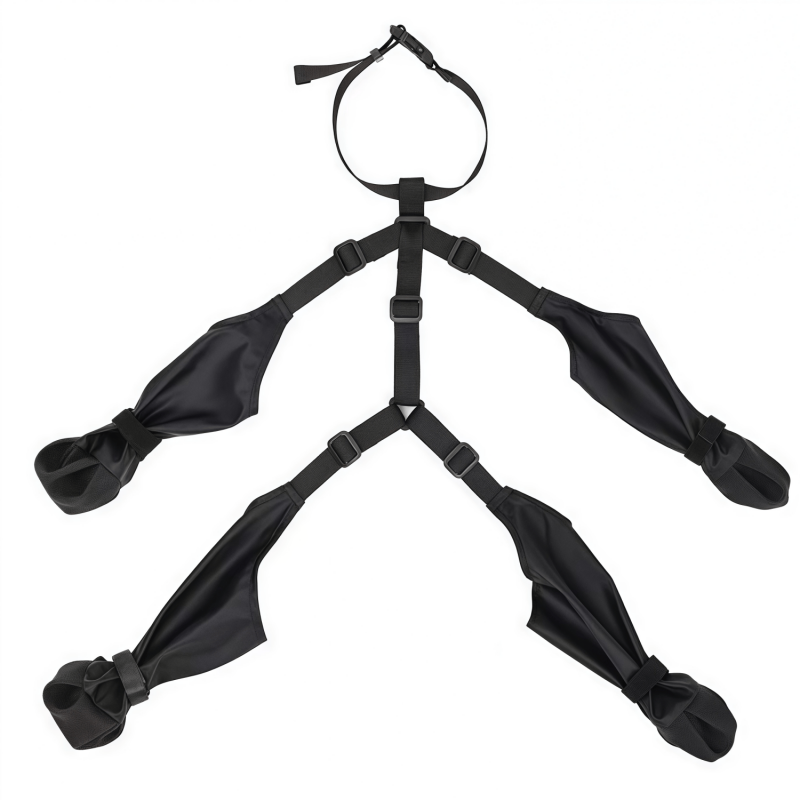 Adjustable Dog Suspender Boots with Anti-Slip Sole - Water-Resistant Pet Leggings