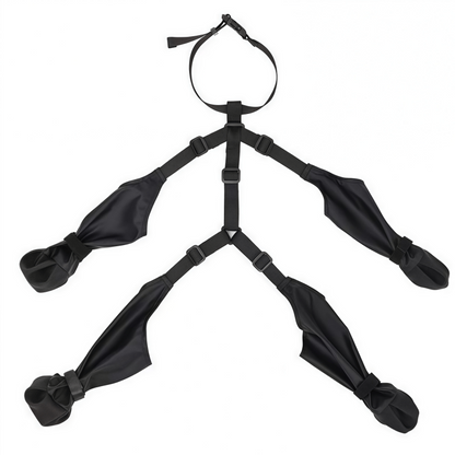 Adjustable Dog Suspender Boots with Anti-Slip Sole - Water-Resistant Pet Leggings