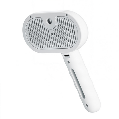 3-in-1 Electric Pet Steaming Brush with Spray, Self-Cleaning Grooming & Deshedding Comb for Cats and Dogs, USB Rechargeable
