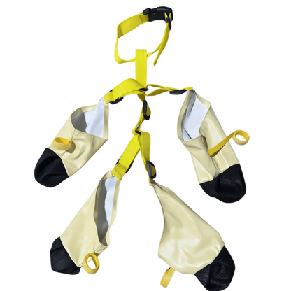 Adjustable Dog Suspender Boots - Water-Resistant Pet Leggings with Anti-Slip Paw Protection
