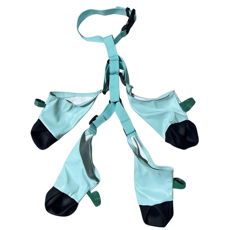 Adjustable Dog Suspender Boots - Water-Resistant Pet Leggings with Anti-Slip Paw Protection