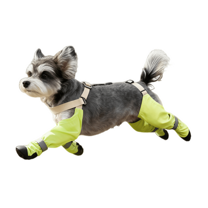 All-Terrain Dog Suspender Boots with Integrated Harness System - Waterproof, Anti-Slip Paw Protection