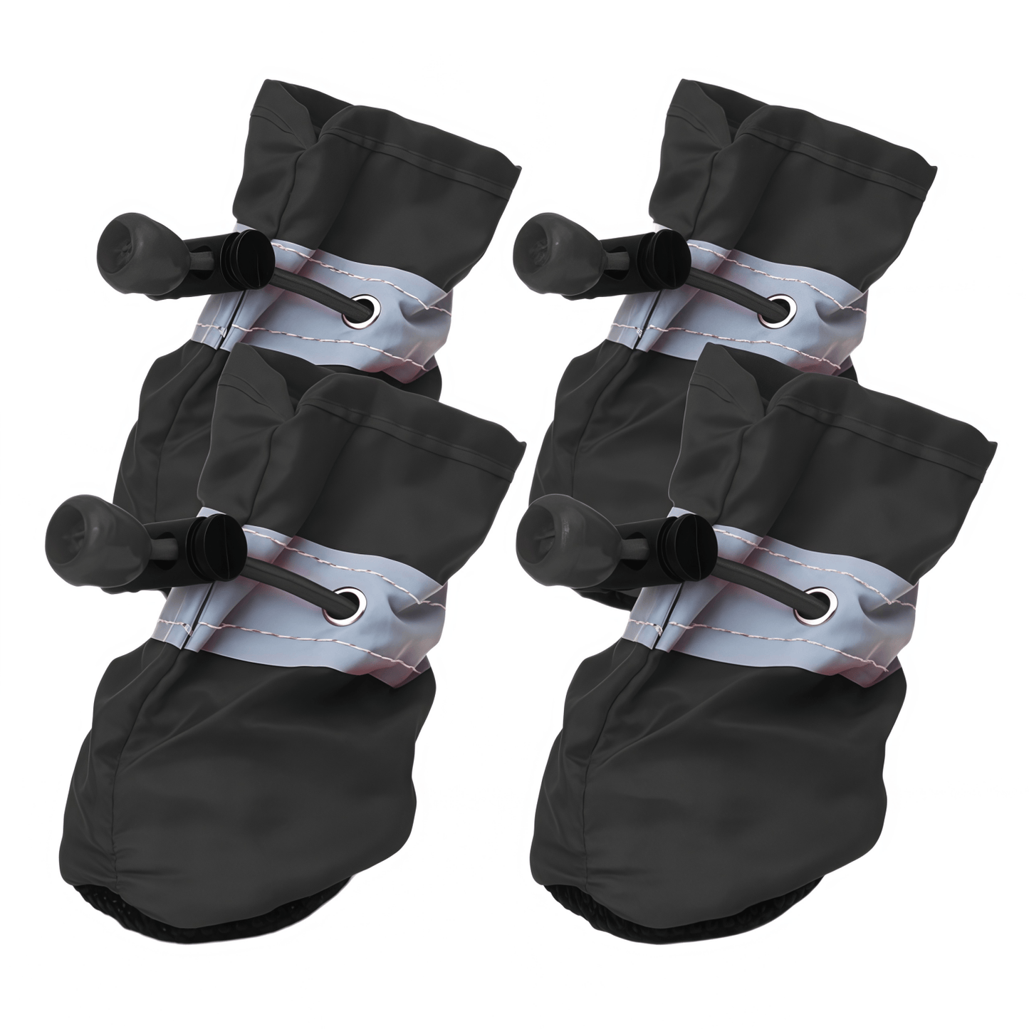 Water-Resistant Soft-Sole Dog Boots with Anti-Slip Sole and Reflective Straps