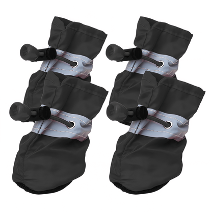 Water-Resistant Soft-Sole Dog Boots with Anti-Slip Sole and Reflective Straps