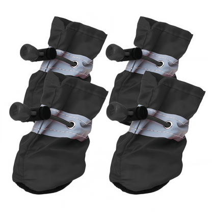 Water-Resistant Soft-Sole Dog Boots with Anti-Slip Sole and Reflective Straps