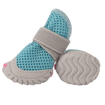 Breathable Mesh Dog Shoes with Non-Slip Rubber Sole, Adjustable Paw Protectors