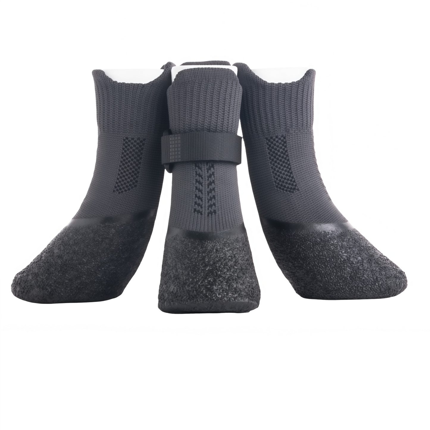 Breathable Mesh Knit Dog Socks with Anti-Slip Waterproof Latex Sole & Adjustable Strap