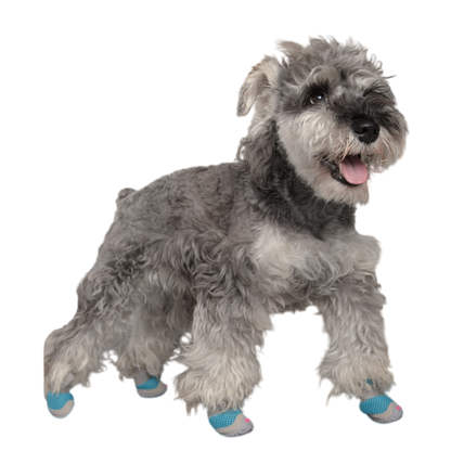 Breathable Mesh Dog Shoes with Non-Slip Rubber Sole, Adjustable Paw Protectors