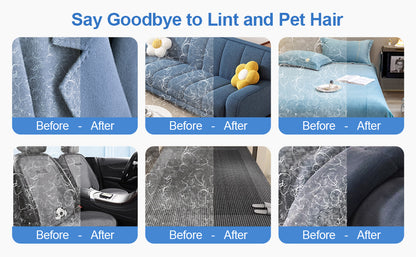 Reusable Pet Hair Remover Glove, Dual-Directional Electrostatic Lint Remover Mitt for Furniture, Couch, Bedding, Carpet & Clothing