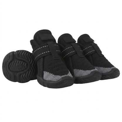 Breathable Knit Mesh Dog Boots with Anti-Slip Rubber Sole and Reflective Straps